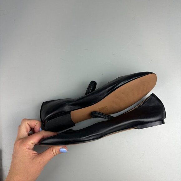 Madewell The Greta Ballet Flat in True Black - Picture 5 of 7